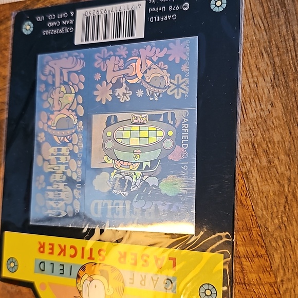 Vintage Garfield laser stickers sheet in car with Odie - Picture 6 of 10